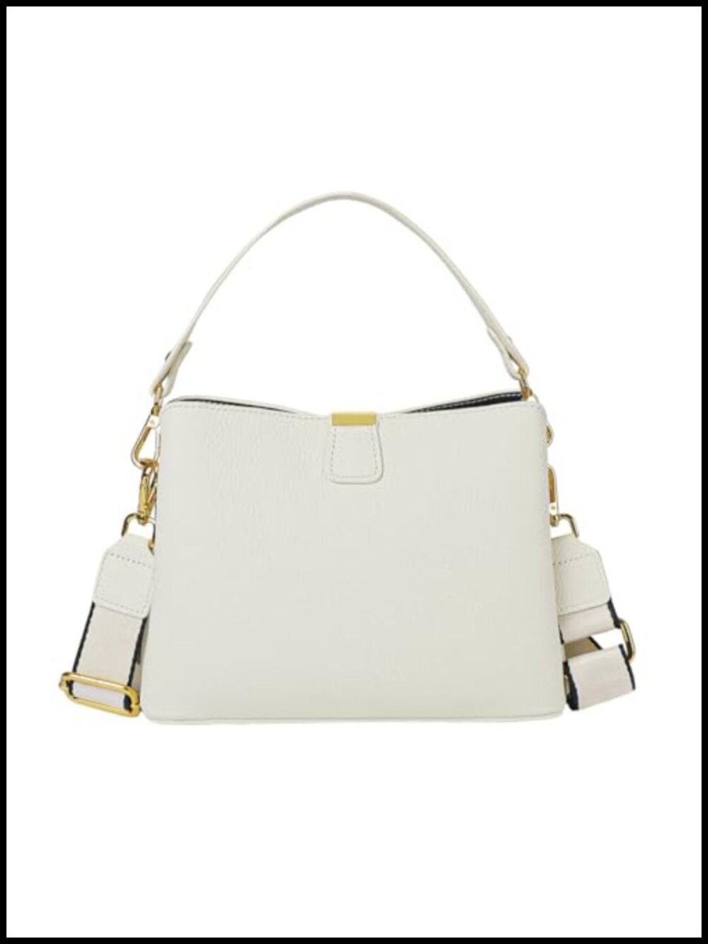Genuine Leather Crossbody Bag Convertible Shoulder Handbag Purse